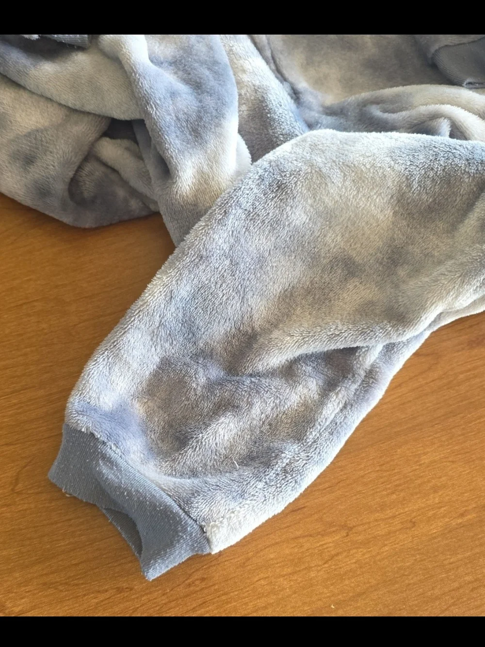 Cozy Panda Hooded Fleece PJ - Light Gray & Gray